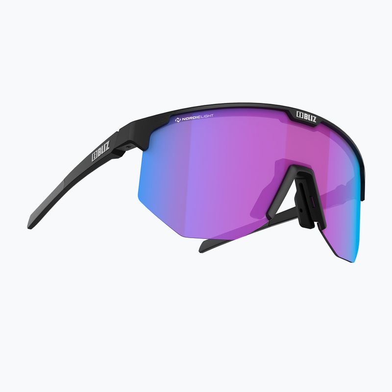 Occhiali da sole Bliz Hero Nano Optics Nordic Light nero opaco/light begonia/blu viola 2