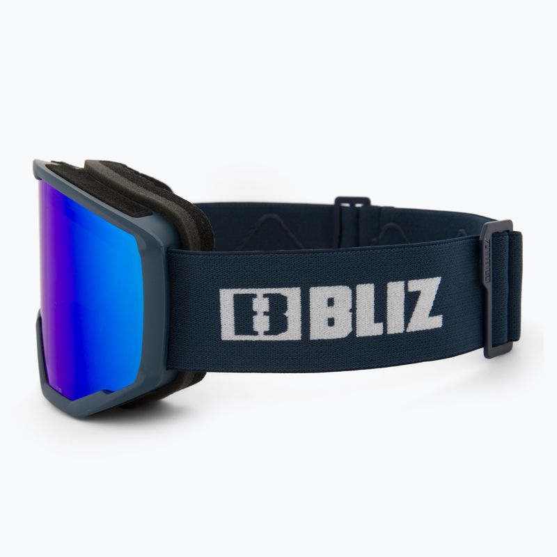 Occhiali da sci Bliz Spark blu scuro/marrone/blu 4