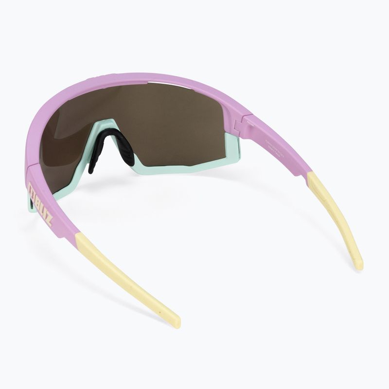 Occhiali da sole Bliz Fusion matte pastel purple yellow logo/brown pink multi 3