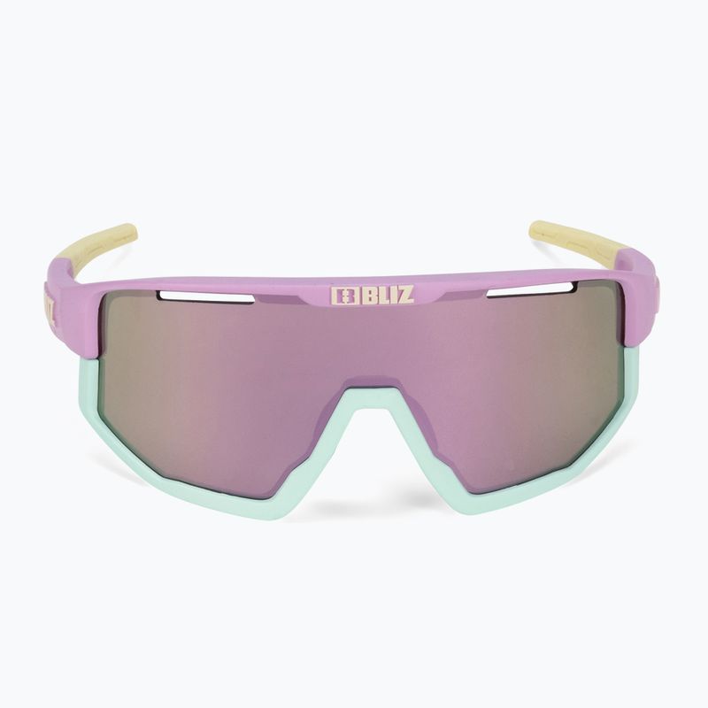 Occhiali da sole Bliz Fusion opachi viola pastello giallo logo/marrone rosa multi 4