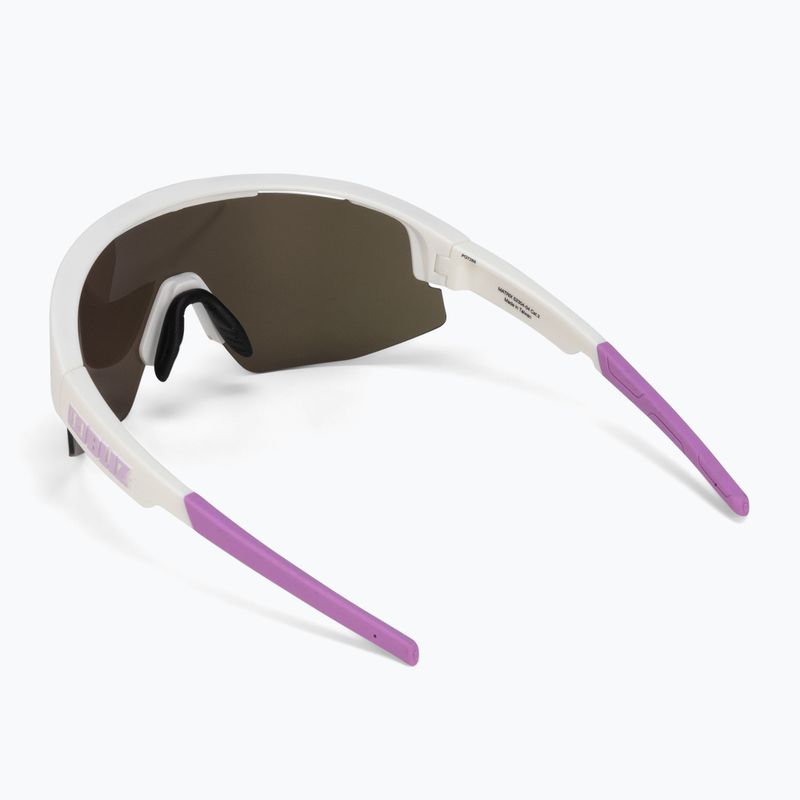 Occhiali da sole Bliz Matrix bianco opaco viola logo/marrone rosa multi 2