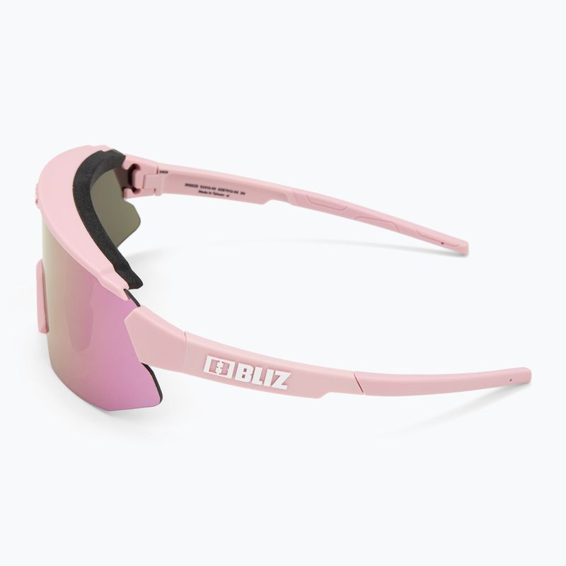 Occhiali da sole Bliz Breeze Small opachi rosa cipria/marrone/rosegold multi 5