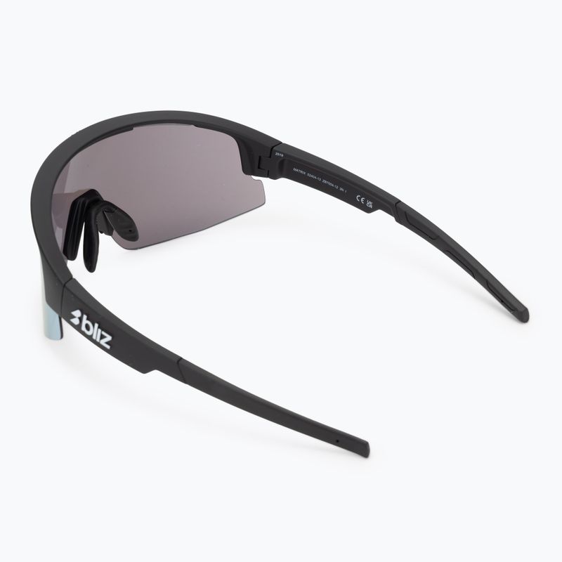 Occhiali da sole multi Bliz Matrix nero opaco/fumo/blu ghiaccio 2