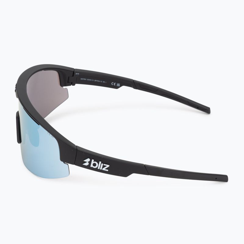 Occhiali da sole multi Bliz Matrix nero opaco/fumo/blu ghiaccio 4