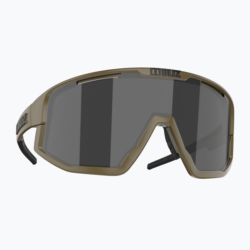 Occhiali da sole Bliz Vision camo opaco verde/fumo/argento a specchio