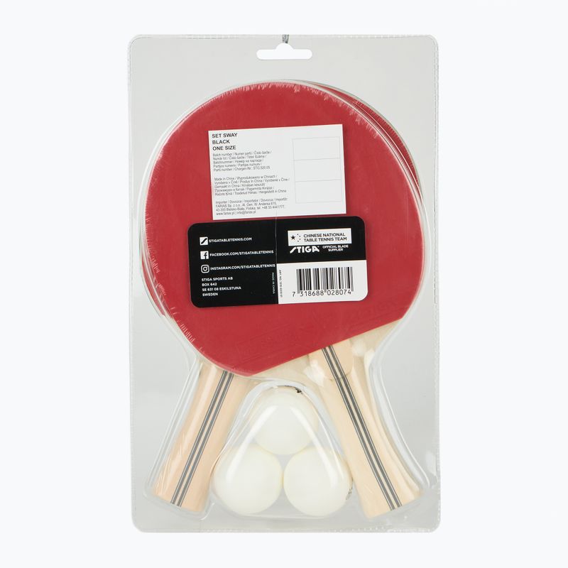 Set da ping pong STIGA Sway Set black 2
