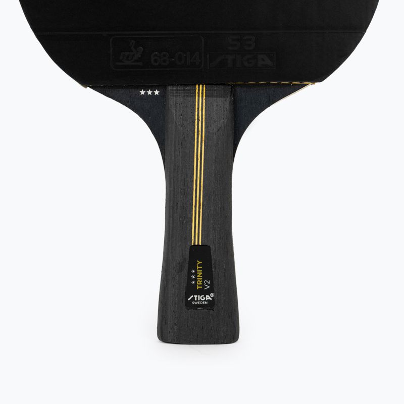 Racchetta da ping-pong STIGA Trinity V2 3-Star black/red 4