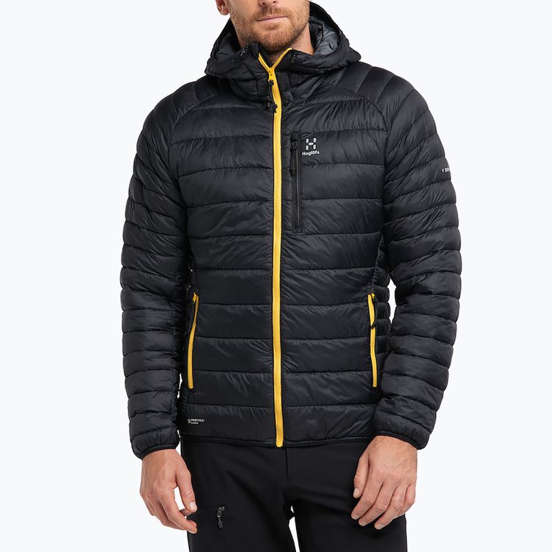 Piumino da uomo Haglöfs V series Mimic Hood nero vero 5