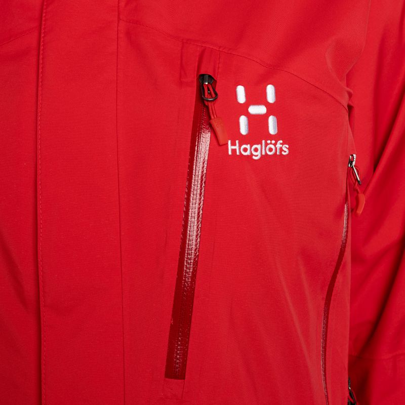 Giacca da pioggia da donna Haglöfs Astral GTX rosso scarlatto 4
