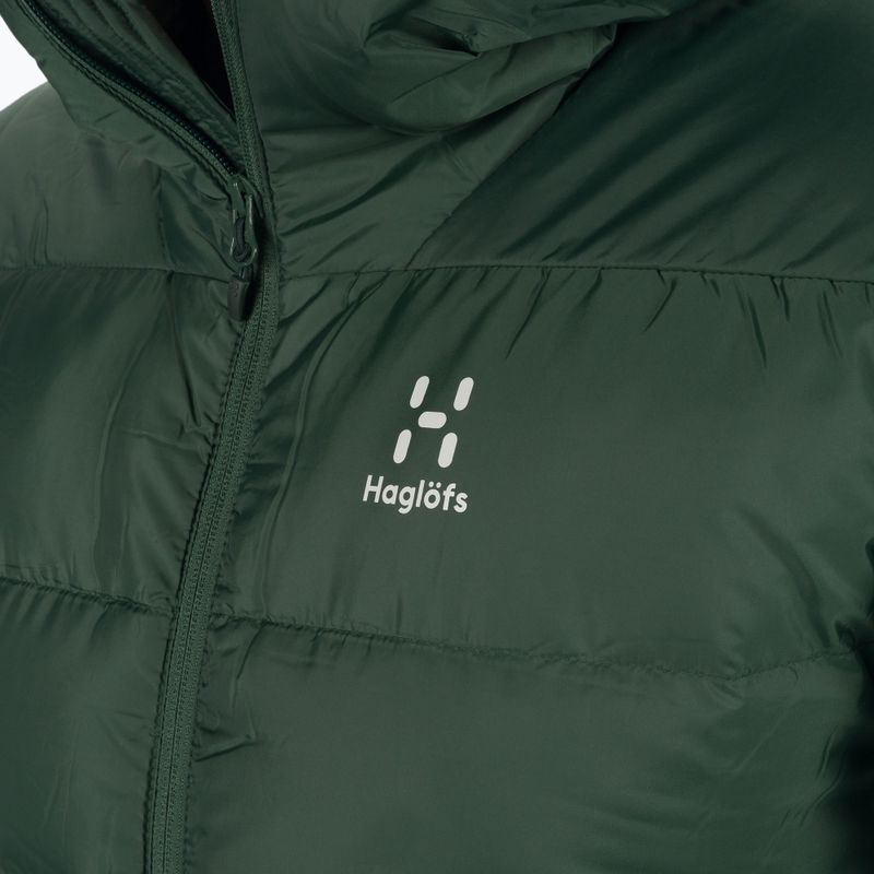 Piumino da uomo Haglöfs Bield Down Hood fjell verde 4