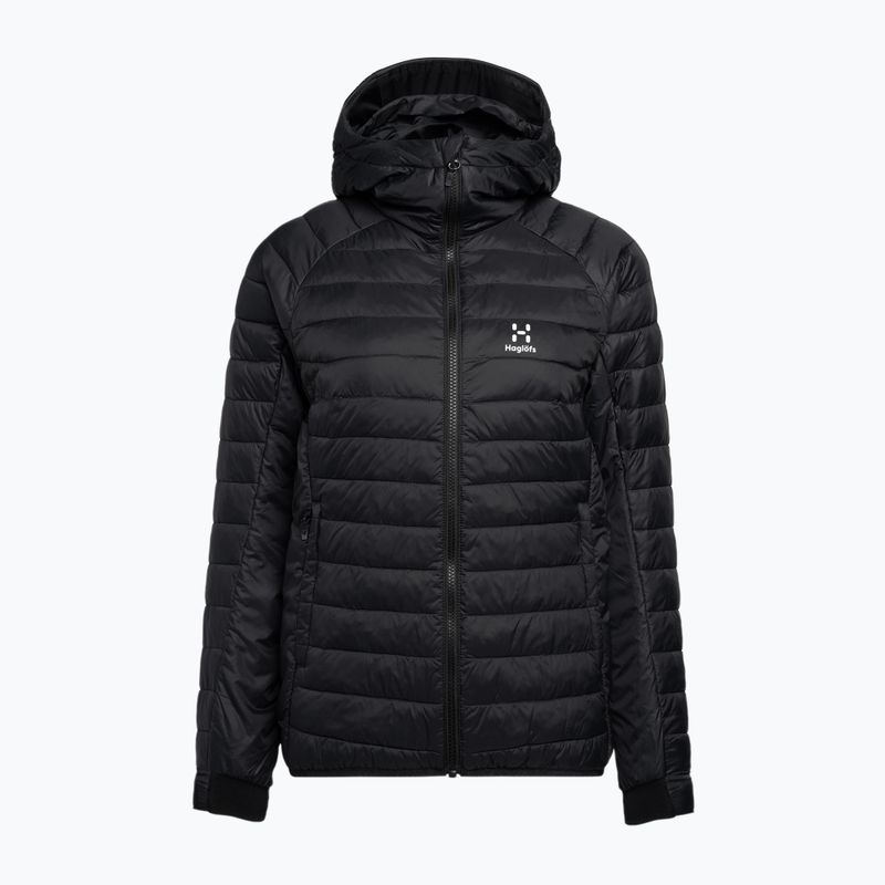 Piumino donna Haglöfs Spire Mimic Hood nero vero solido