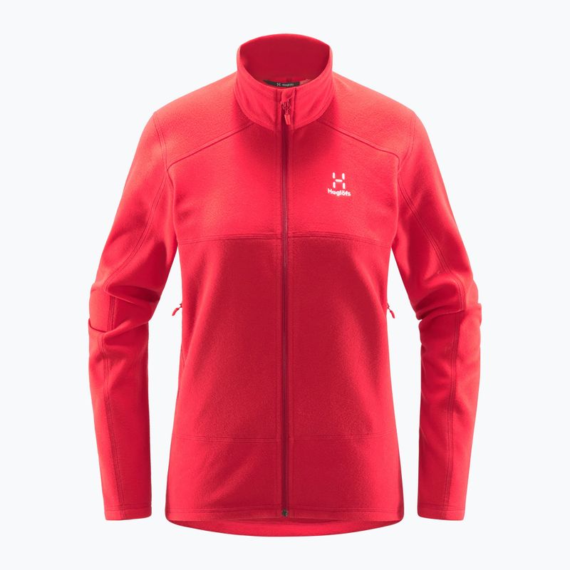 Felpa trekking donna Haglöfs Buteo Mid rosso scarlatto 5