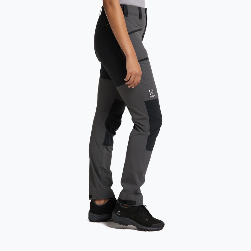 Pantaloni da trekking da donna Haglöfs Mid Standard magnetite/nero vero 2