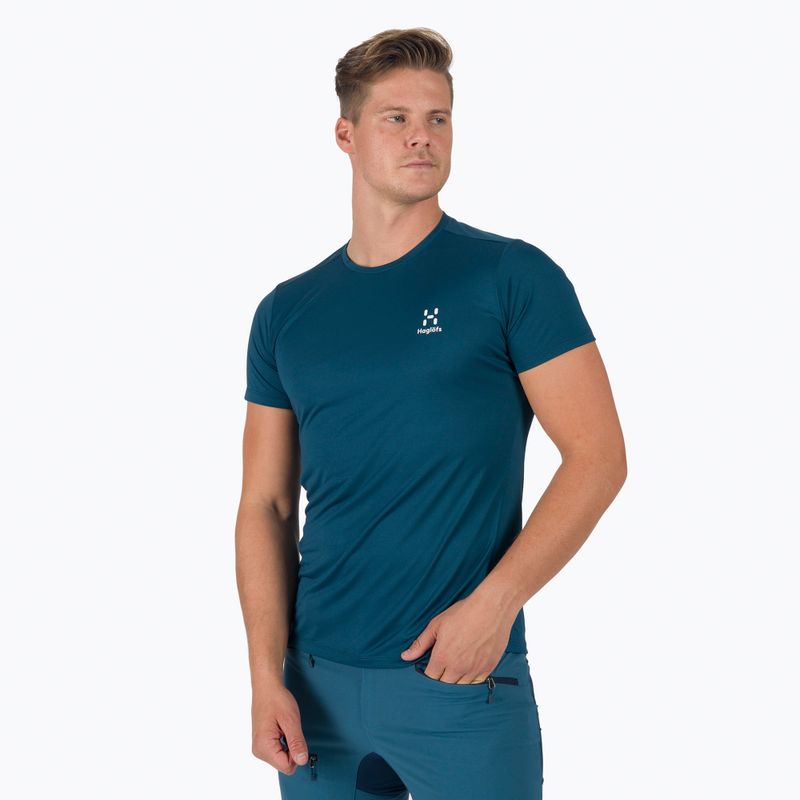 Maglietta da trekking da uomo Haglöfs L.I.M Tech Tee oceano scuro