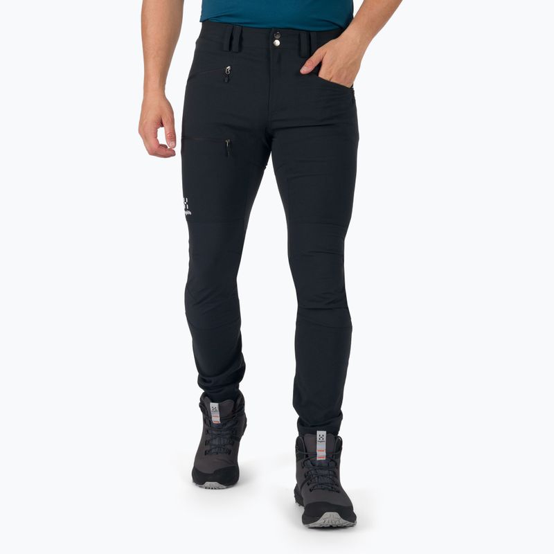 Pantaloni da trekking da uomo Haglöfs Mid Slim nero vero