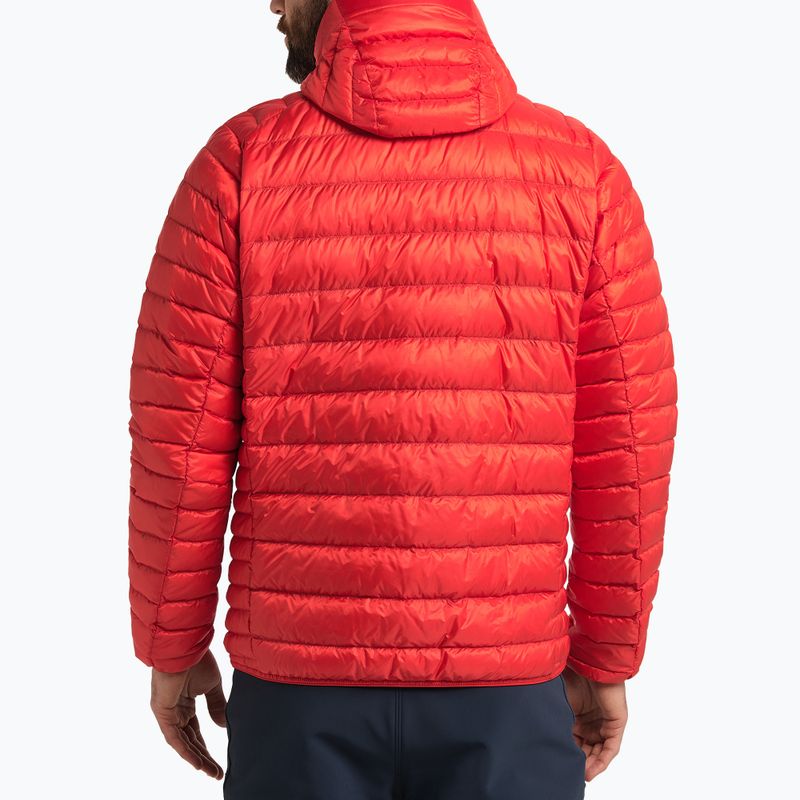 Piumino da uomo Haglöfs Roc Down Hood zenit rosso 3