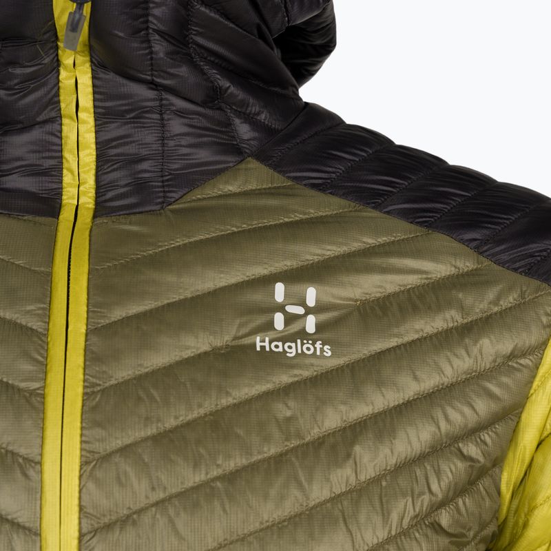Haglöfs piumino da uomo L.I.M Mimic Hood aurora/verde oliva 11