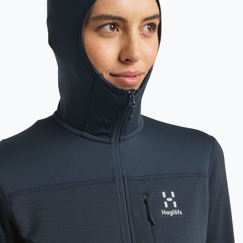 Giacca da trekking donna Haglöfs L.I.M Mid Multi Hood blu tarn 4