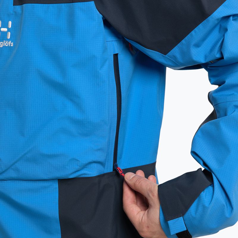 Giacca antipioggia Haglöfs Spitz GTX PRO blu nordico/blu filato da uomo 6