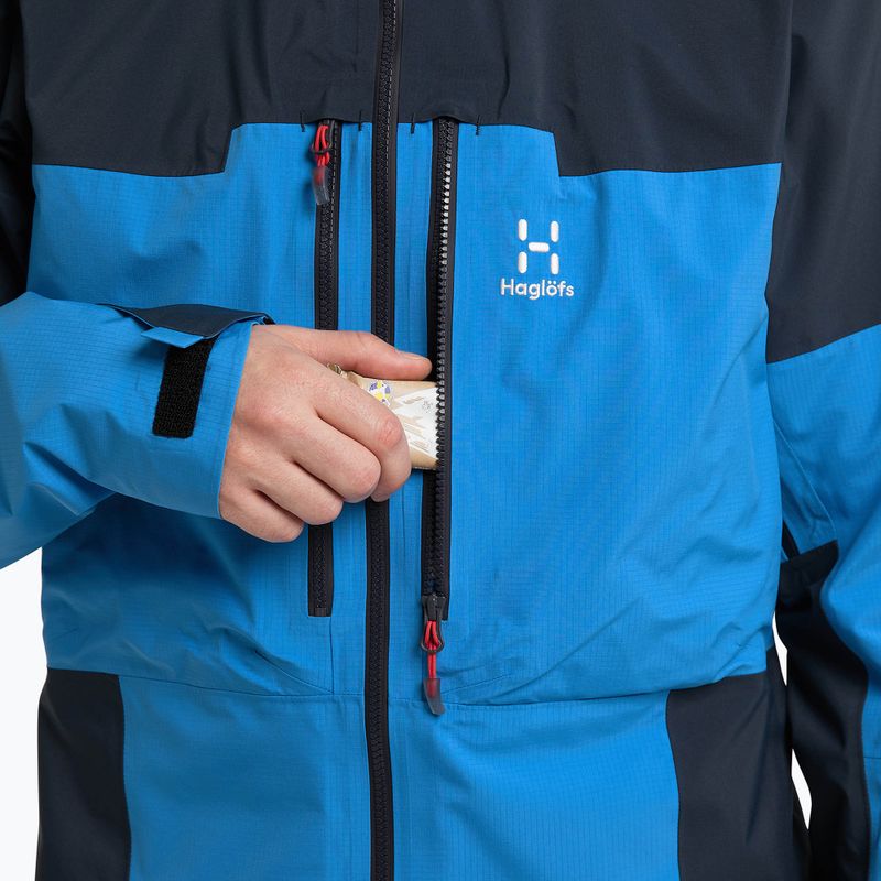 Giacca antipioggia Haglöfs Spitz GTX PRO blu nordico/blu filato da uomo 7