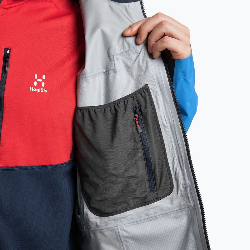 Giacca antipioggia Haglöfs Spitz GTX PRO blu nordico/blu filato da uomo 10