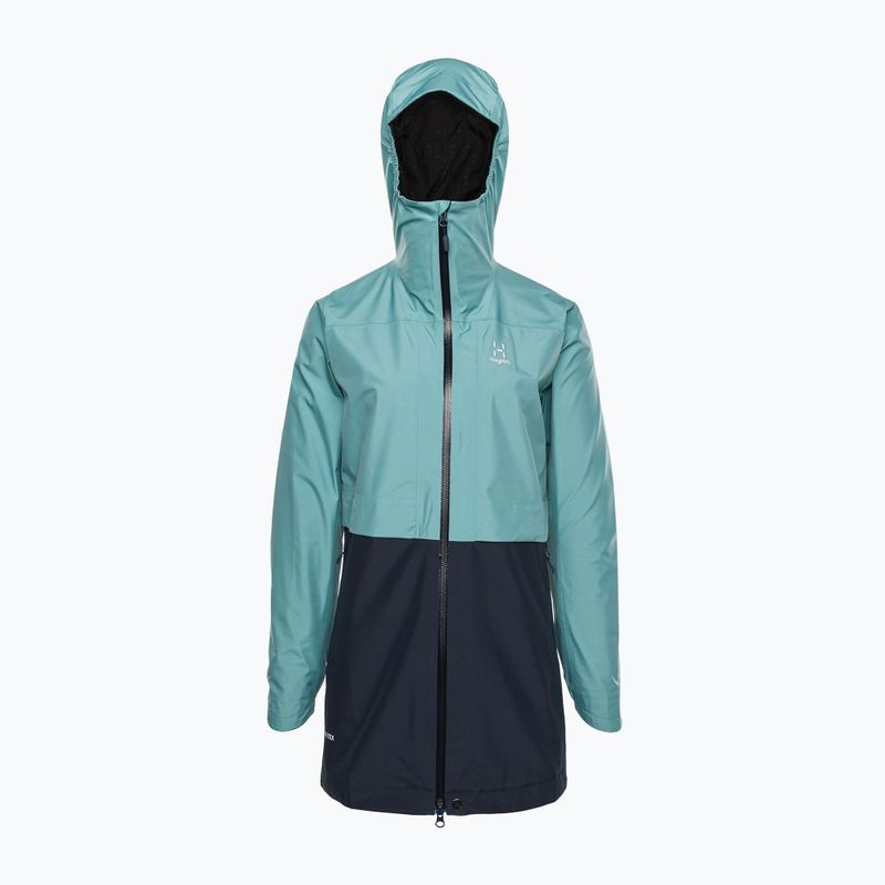 Parka donna Haglöfs Wilda GTX Parka blu ghiaccio/blu filato