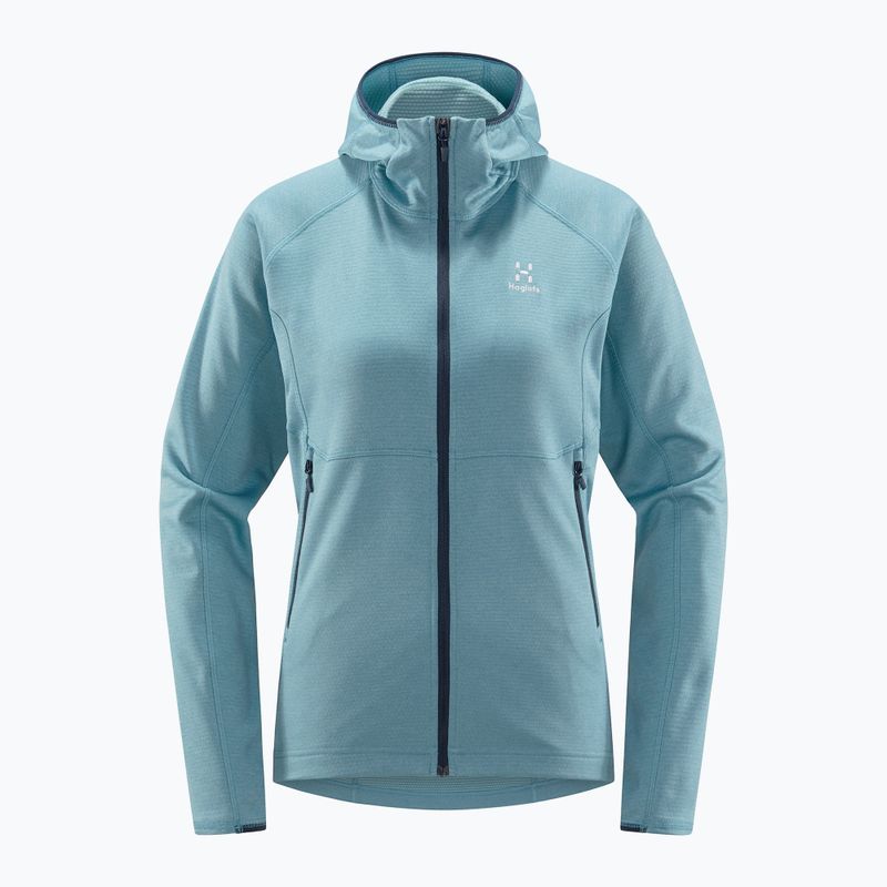 Giacca da trekking da donna Haglöfs Skuta Hood blu ghiaccio