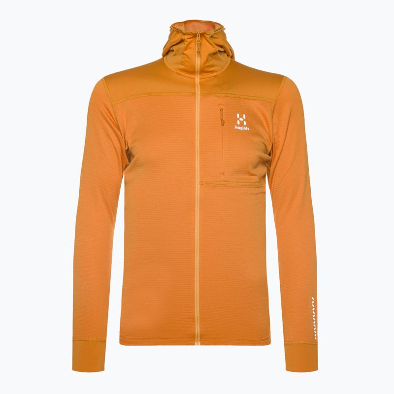 Felpa da trekking da uomo Haglöfs L.I.M Mid Multi Hood giallo deserto 4