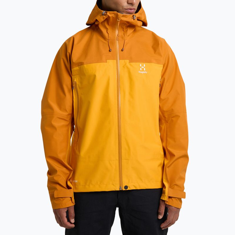 Giacca da pioggia Haglöfs ROC Flash GTX da uomo giallo sole/giallo deserto