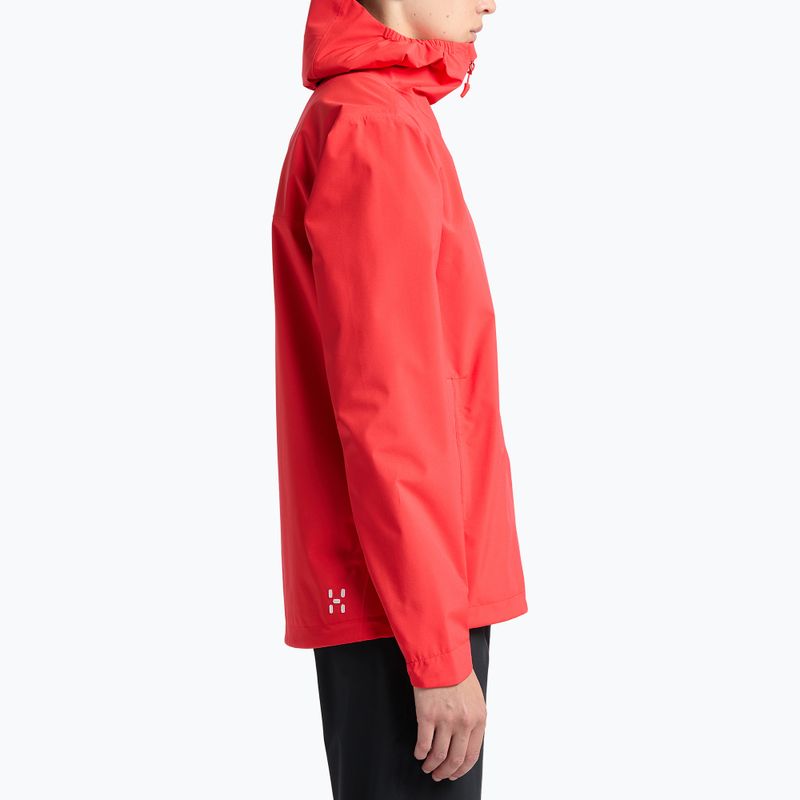 Giacca antipioggia da donna Haglöfs Korp Proof rosso papavero 2