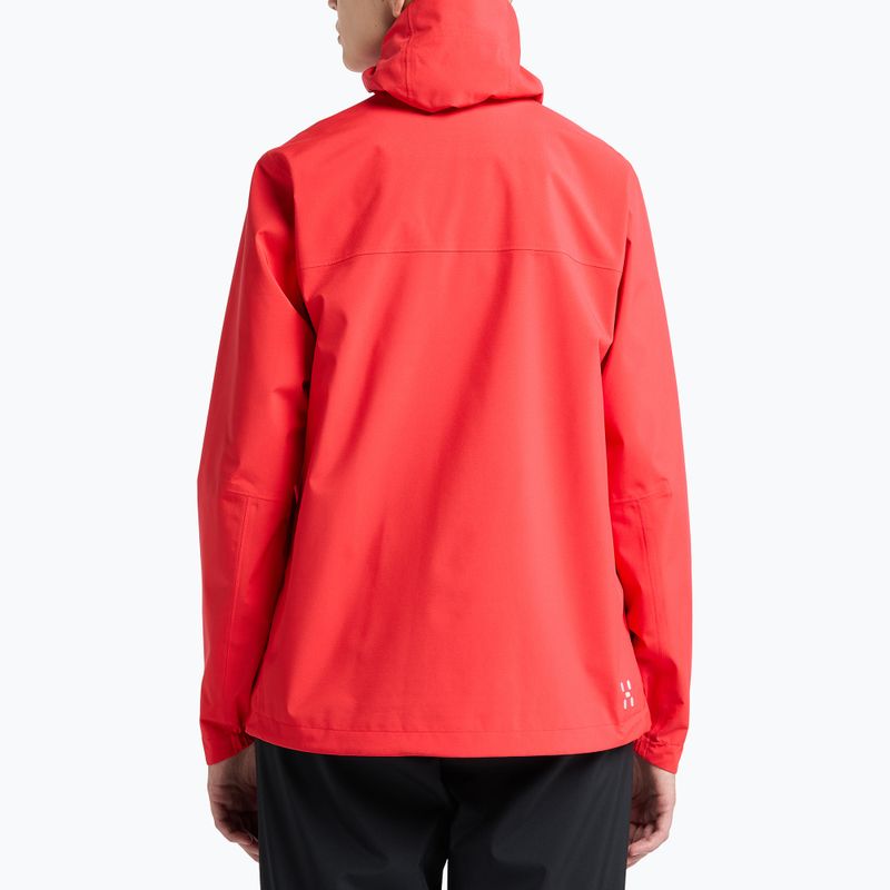 Giacca antipioggia da donna Haglöfs Korp Proof rosso papavero 3