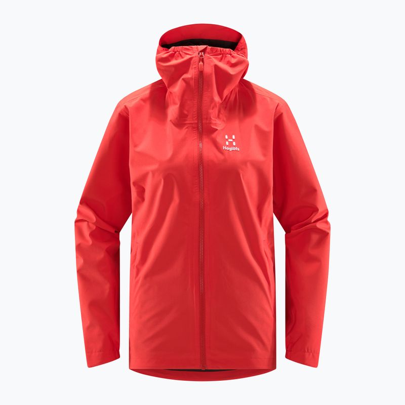 Giacca antipioggia da donna Haglöfs Korp Proof rosso papavero 4