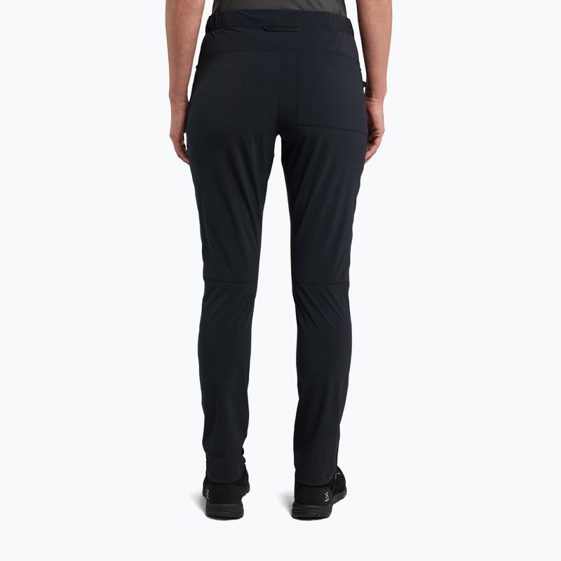 Pantaloni da arrampicata da donna Haglöfs ROC Lite Slim nero vero 3