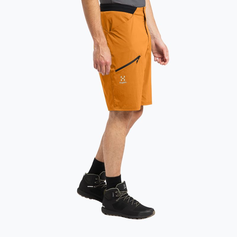 Pantaloncini da trekking Haglöfs da uomo L.I.M Fuse giallo deserto 3