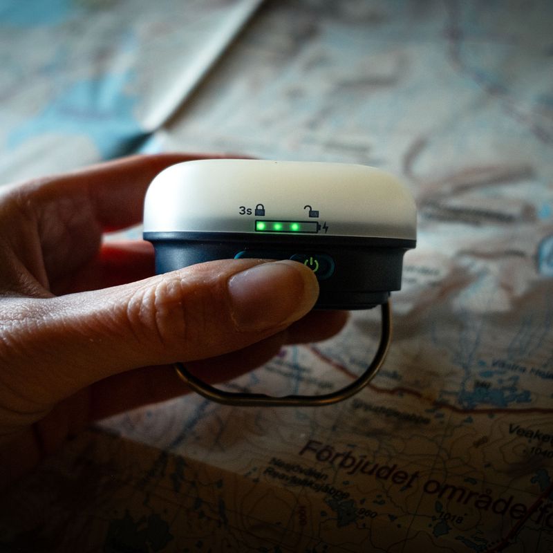 Luce turistica Silva Glow nera 10