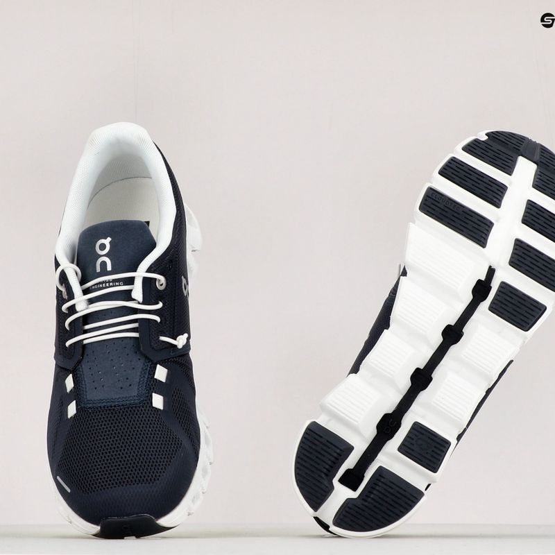 Scarpe da corsa On Cloud 5 uomo mezzanotte/bianco 9