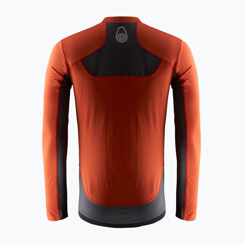 Sail Racing Reference LS Rashguard Longsleeve da uomo rosso fuoco 2