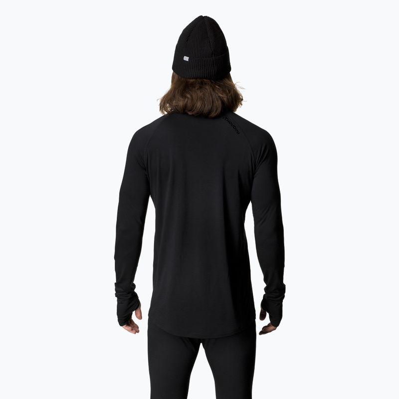 Uomo Houdini Desoli Light Crew termico attivo a maniche lunghe nero vero 3