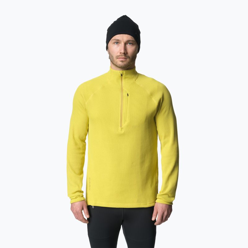 Felpa Houdini Flow Half Zip da uomo verde chiaro