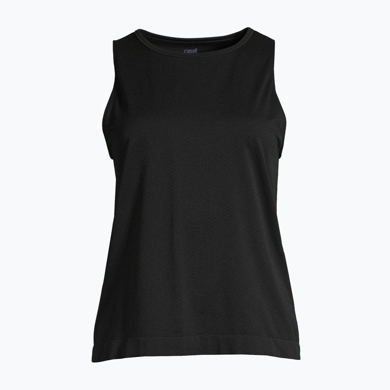 Canotta da allenamento donna Casall Essential Block Seamless Tank nero 4