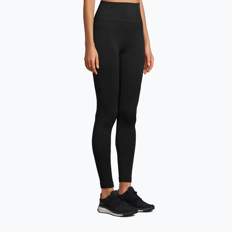 Casall leggings donna Essential Block senza cuciture a vita alta nero 2