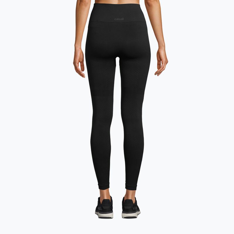 Casall leggings donna Essential Block senza cuciture a vita alta nero 3