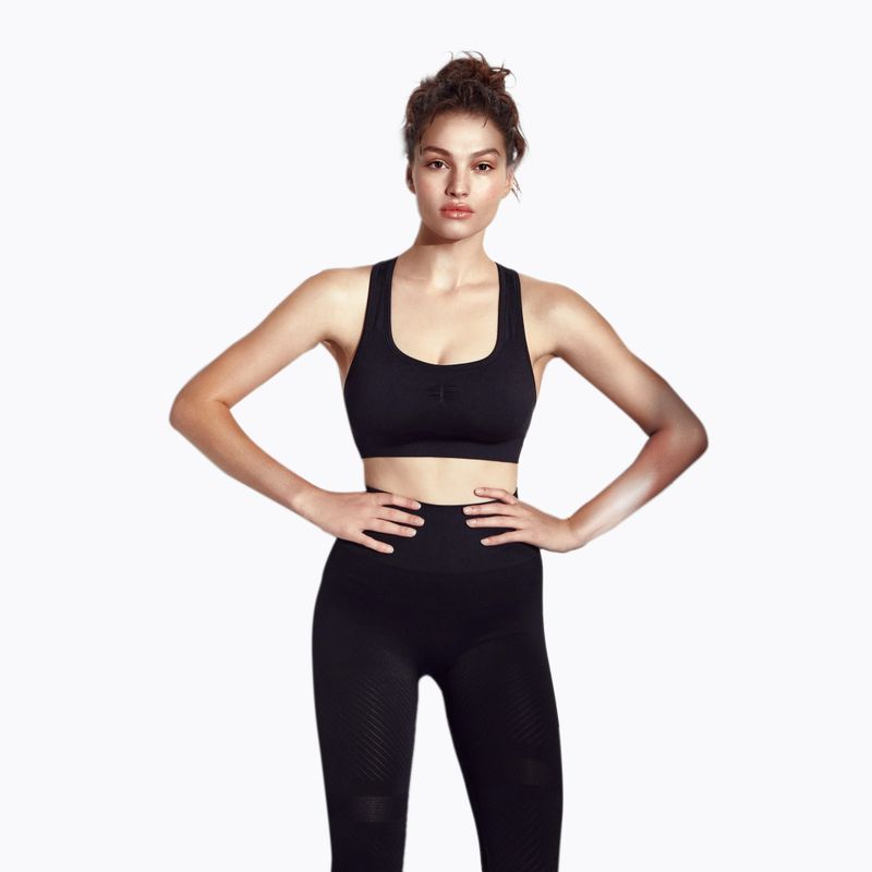 Casall leggings donna Essential Block senza cuciture a vita alta nero 6
