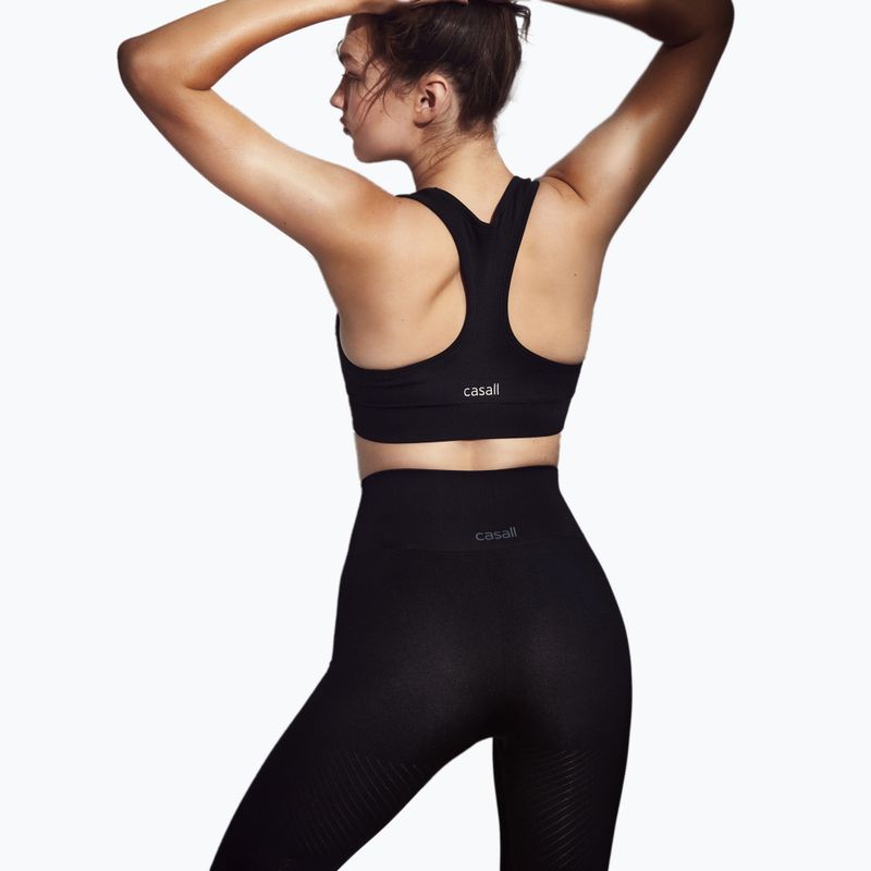 Casall leggings donna Essential Block senza cuciture a vita alta nero 7
