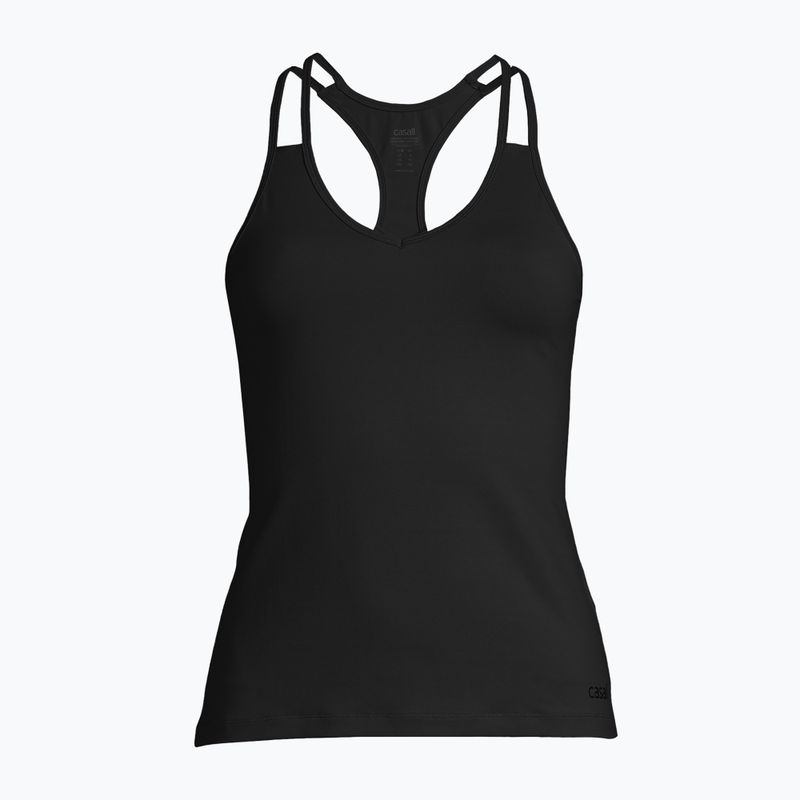 Casall Canotta da allenamento donna con scollo a V Racerback nero 4