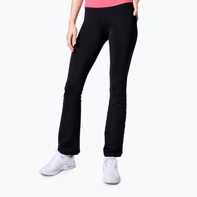 Pantaloni donna Casall Flare a vita alta, nero