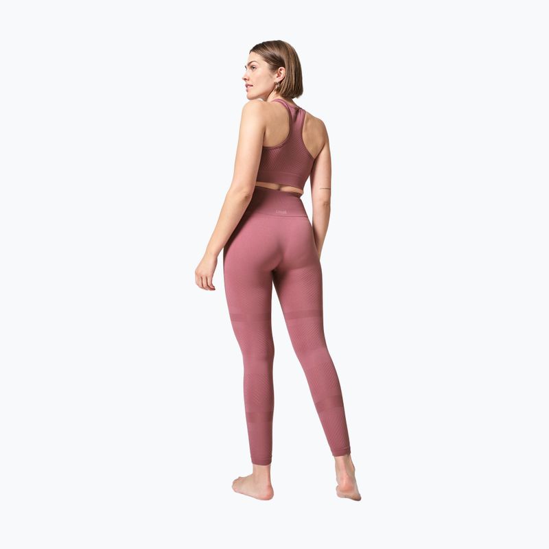 Casall leggings donna Essential Block senza cuciture a vita alta rosa minerale 3