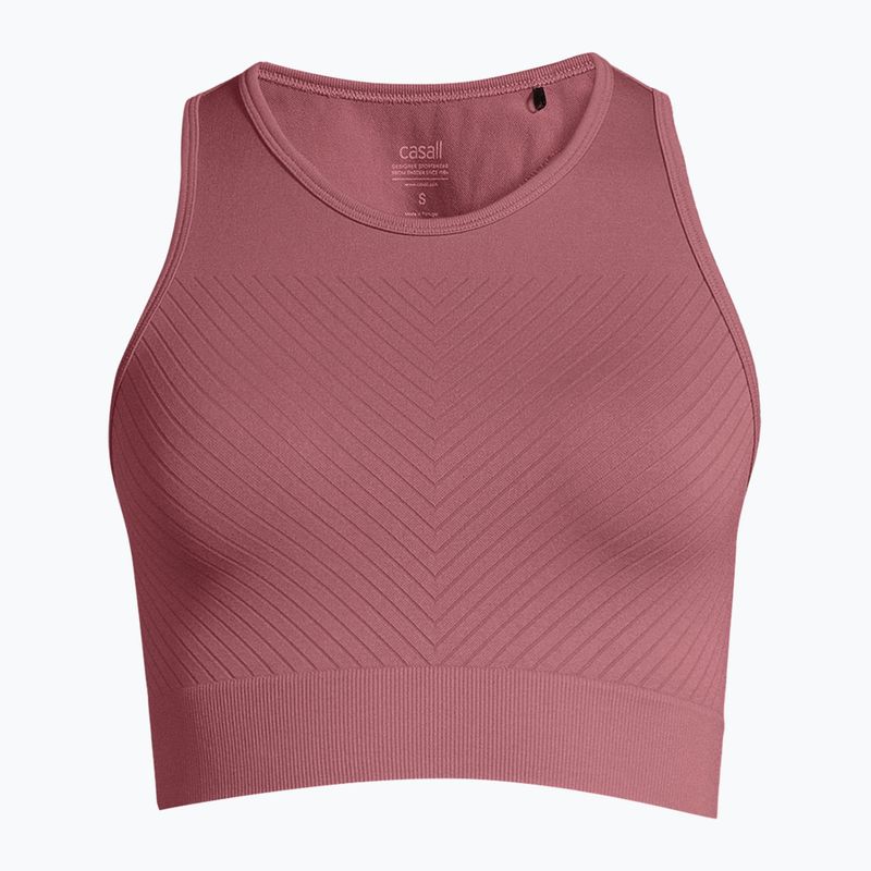 Top da allenamento Casall Essential Block Seamless Sport rosa minerale da donna 4