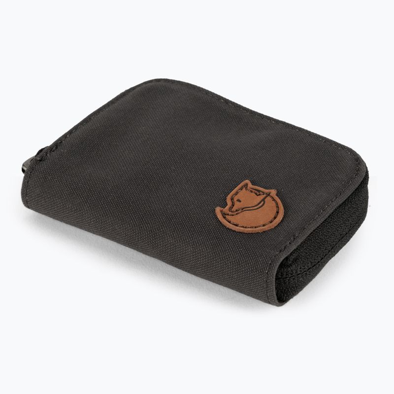 Portafoglio Fjällräven Zip Card Holder grigio scuro