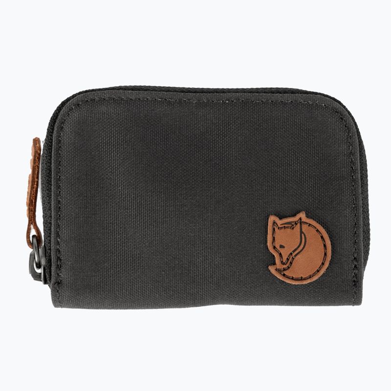 Portafoglio Fjällräven Zip Card Holder grigio scuro 2